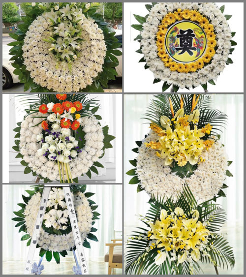 浙江省丽水青田县高市乡花圈速递