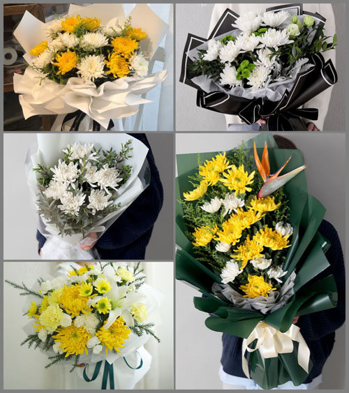 浙江省丽水青田县高市乡白事花束代送